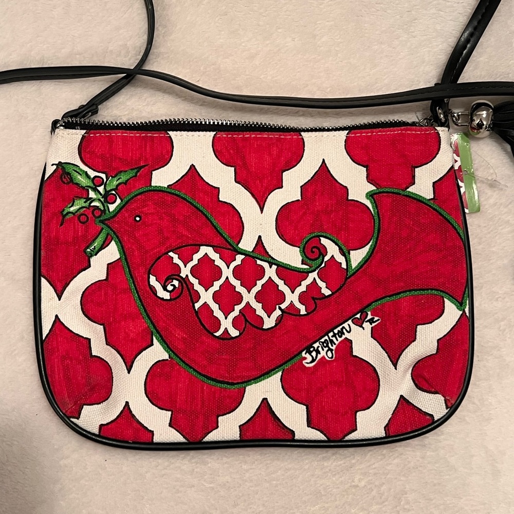 Brighton Love Dove Crossbody Pouch Christmas